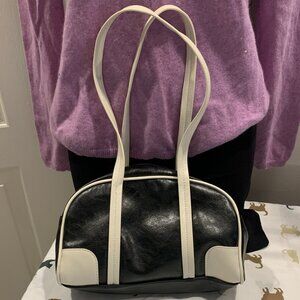 Pull&Bear Black and White Shoulder Bag